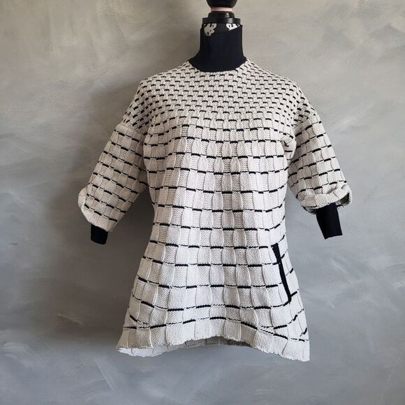 3:1 Phillip Lim Wool & Polyamide Blend Gingham Turtleneck Sample Rare - Picture 1 of 11